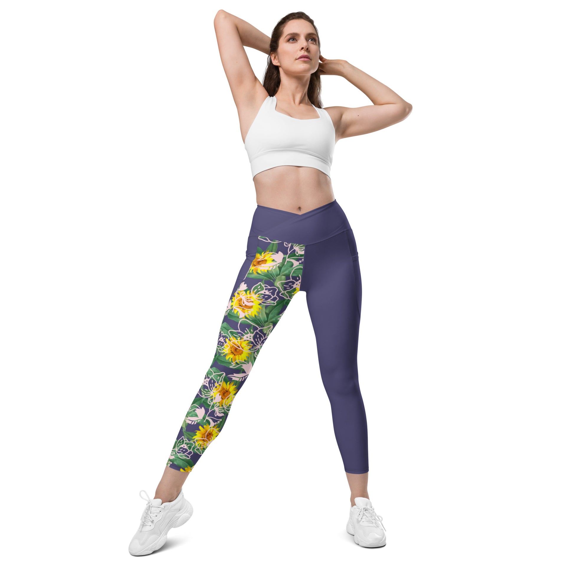 Women's High-Waisted Crossover Leggings With Pockets – Ministry of